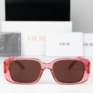 Dior Men Sunglasses Fuchsia Bordeaux Rectangle WILDIOR S2U 73D0 NEW AUTHENTIC
